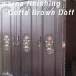 Warna Finishing Coffe Brown Doff