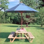 Meja Taman Minimalis Dengan Payung MJ-TG22