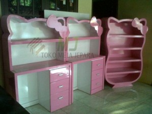 Harga Meja Belajar Anak Hello Kitty Minimalis MJ-MBA30