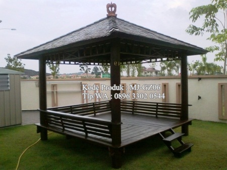 MJ-GZ06 gazebo kayu kelapa